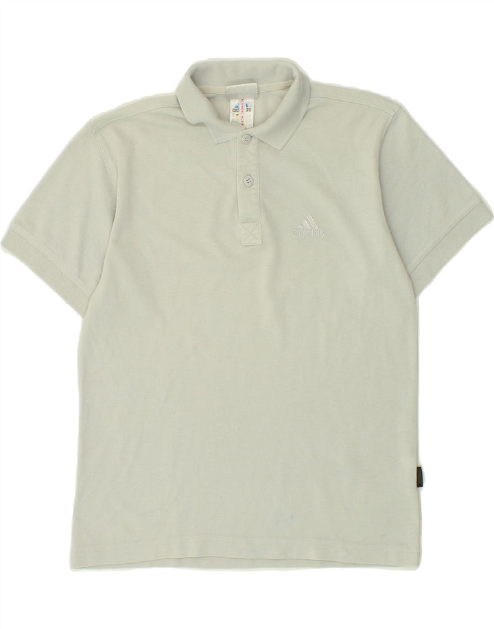 ADIDAS Boys Polo Shirt 11-12 Years Grey Cotton Vintage Adidas and Second-Hand Adidas from Messina Hembry 