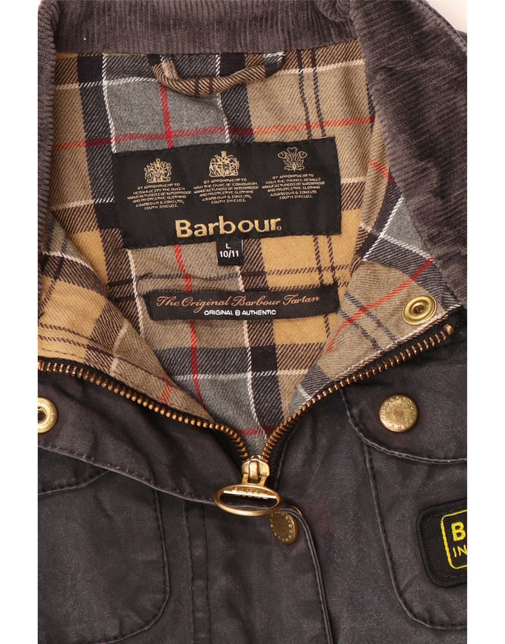Куртка Barbour для девочек 10-11 лет, большая, черная