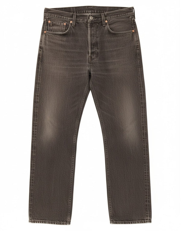 Мужские прямые джинсы Levi's 501 W34 L30 серые, хлопок