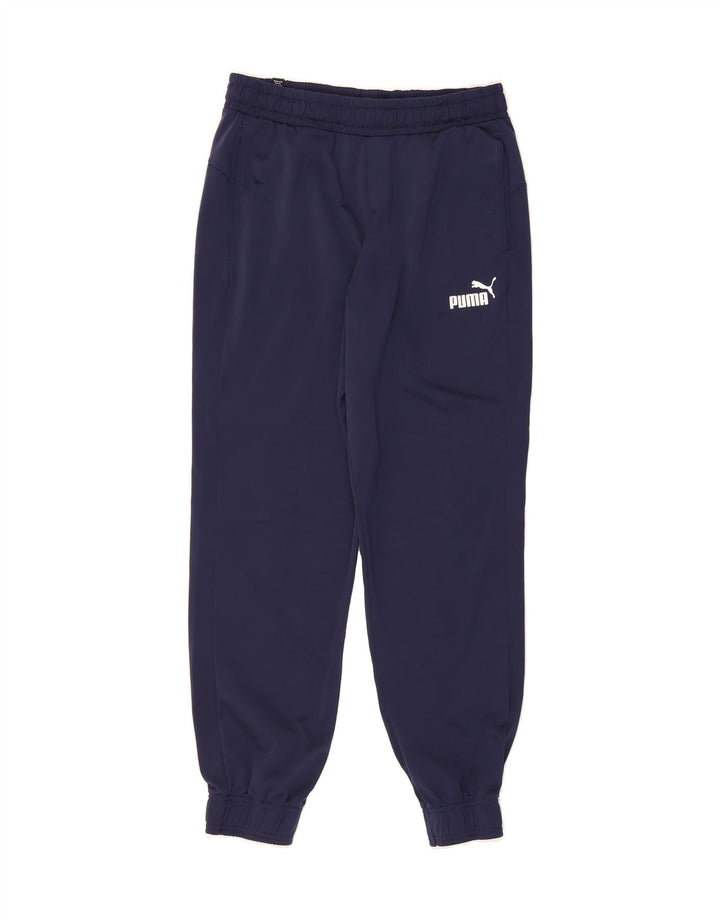 PUMA Mens Tracksuit Trousers Joggers Medium  Navy Blue Polyester Vintage Puma and Second-Hand Puma from Messina Hembry 