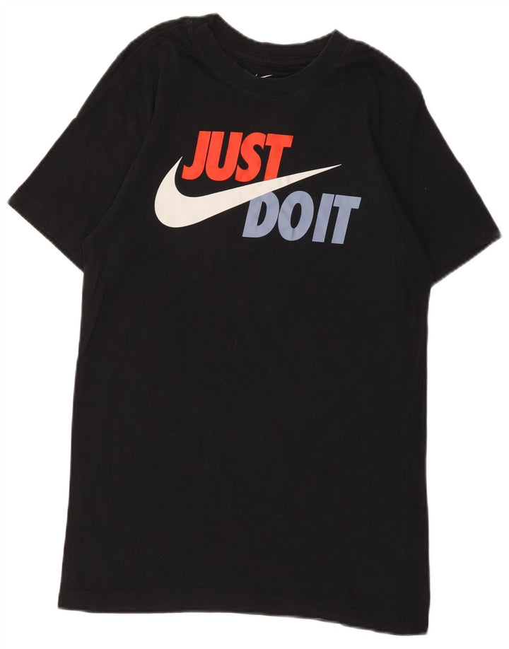 Мужская футболка с рисунком Nike, маленький черный хлопок