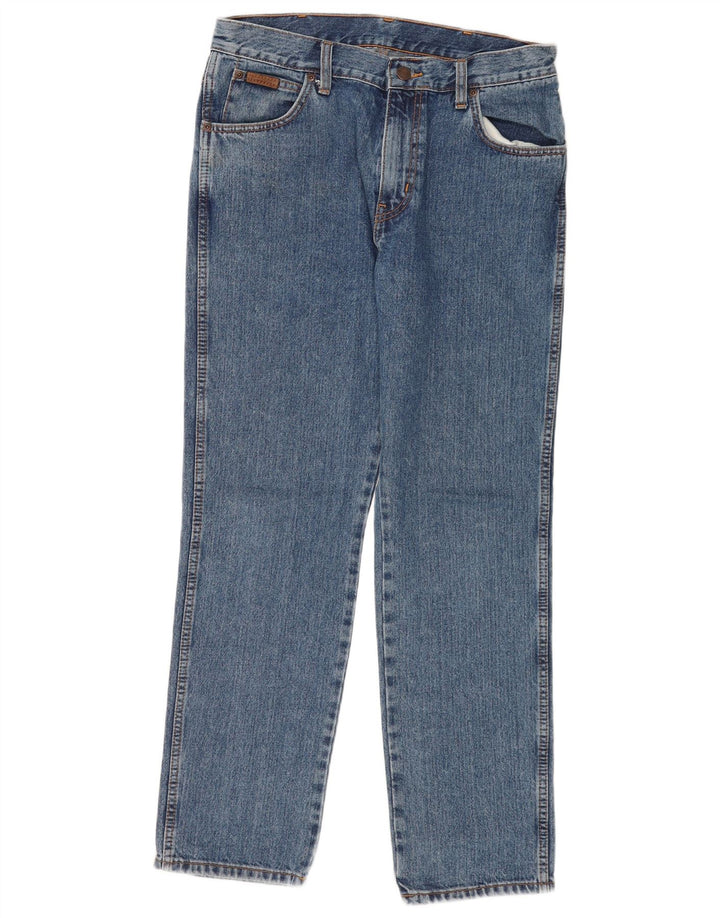 Мужские прямые джинсы Wrangler Texas W32 L30, синий хлопок