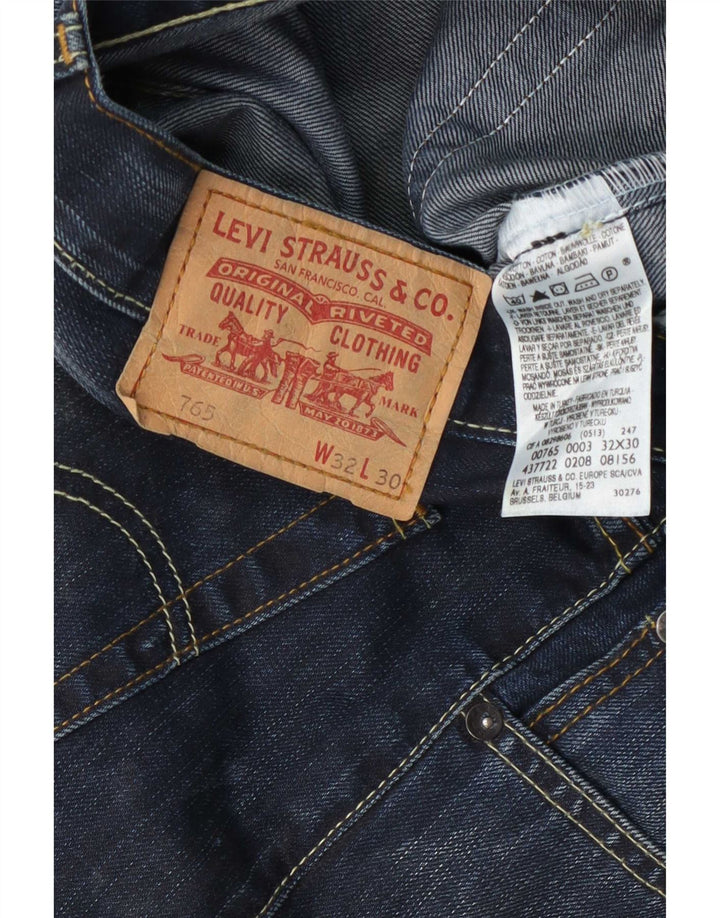 Мужские расклешенные джинсы Levi's 765 W32 L30 темно-синие, хлопок