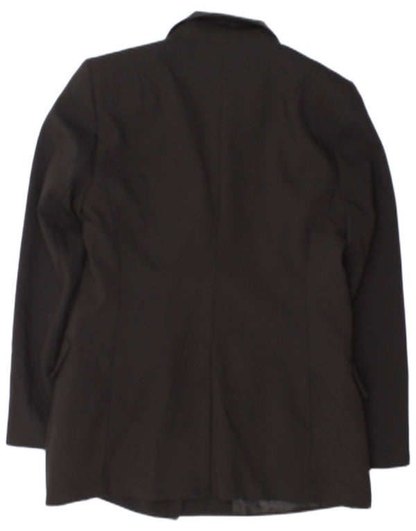 Женский двубортный пиджак Zara UK 18 XL, черный полиэстер