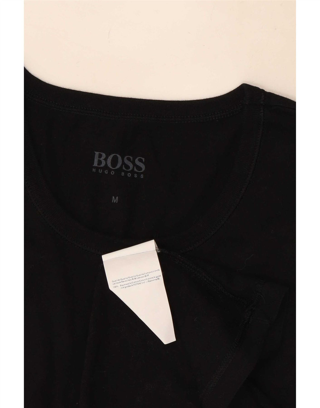 Мужская футболка Hugo Boss Top Medium Black Cotton