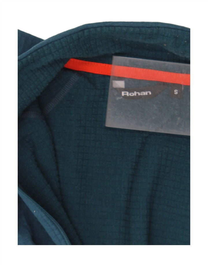 ROHAN Mens Zip Neck Sweatshirt Jumper Small Blue Polyester