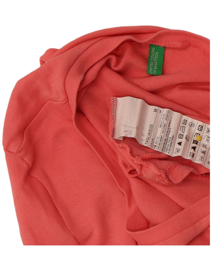 Женская футболка Benetton Top UK 12 Средний Розовый Хлопок