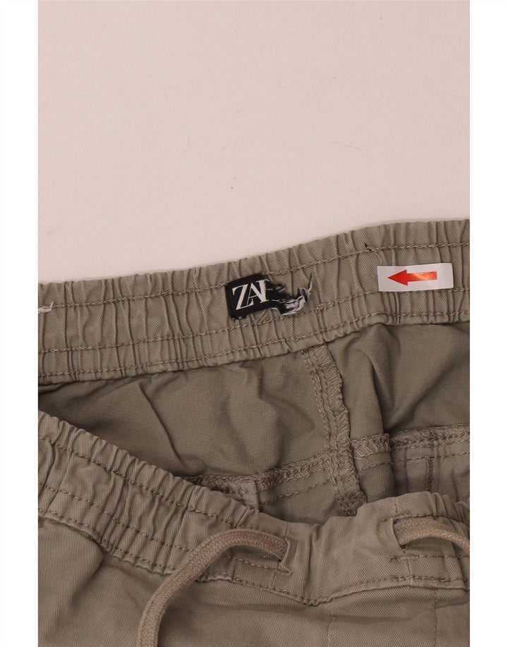 Мужские брюки-карго Zara W30 L27, серый хлопок