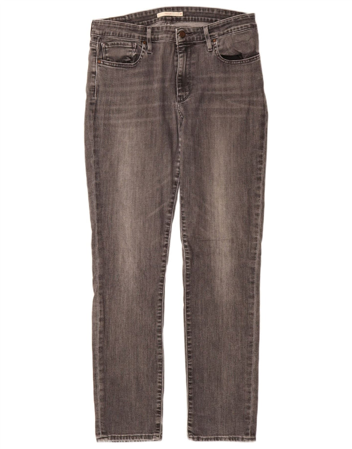 Женские узкие джинсы Levi's 712 W31 L32 Серые хлопковые