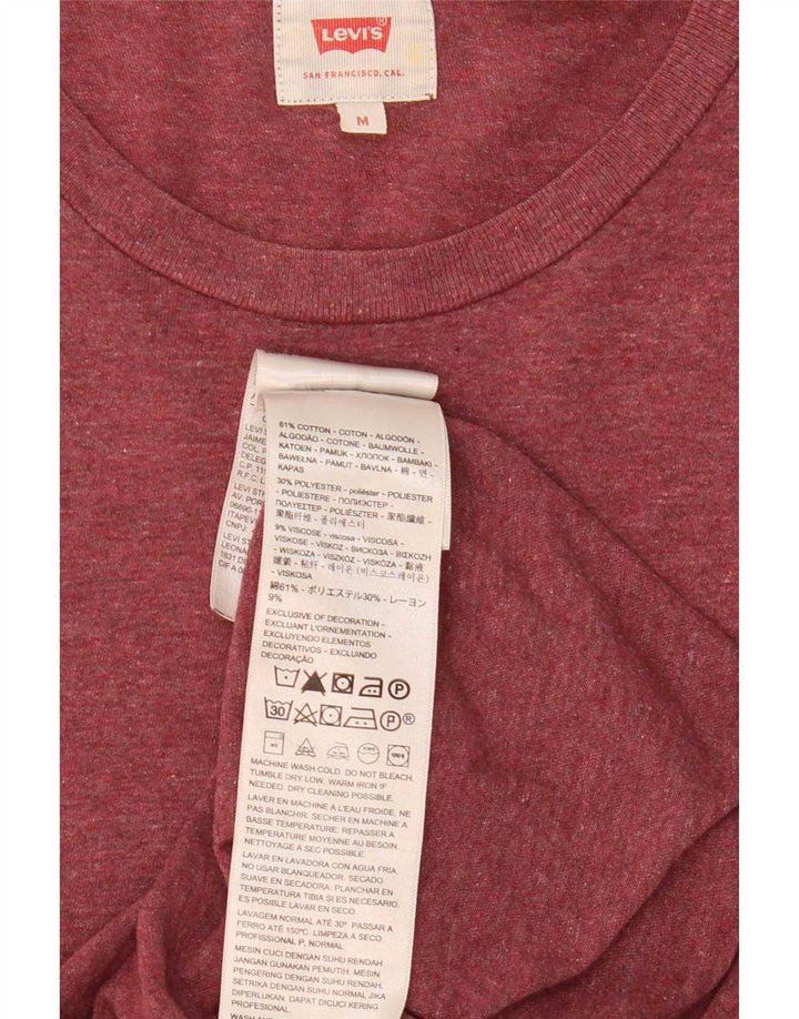 Мужская футболка Levi's Top Medium Maroon Cotton