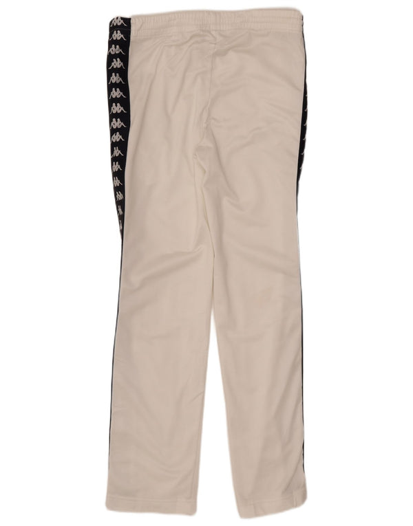 Kappa Mens Graphic Tracksuit Trousers Small  White Colourblock Polyester