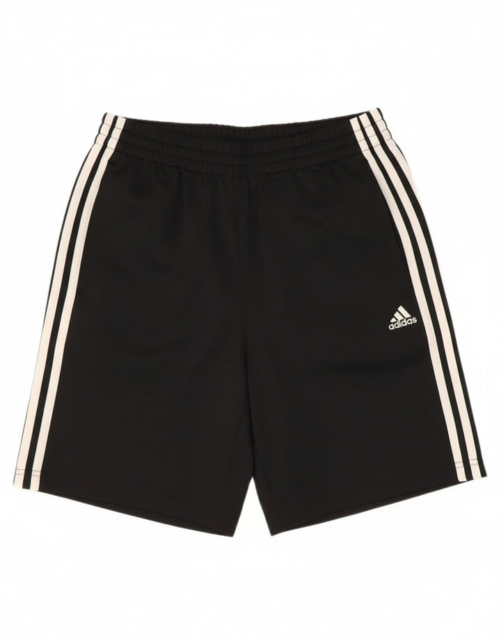 ADIDAS Boys Climalite Sport Shorts 13-14 Years  Black Polyester