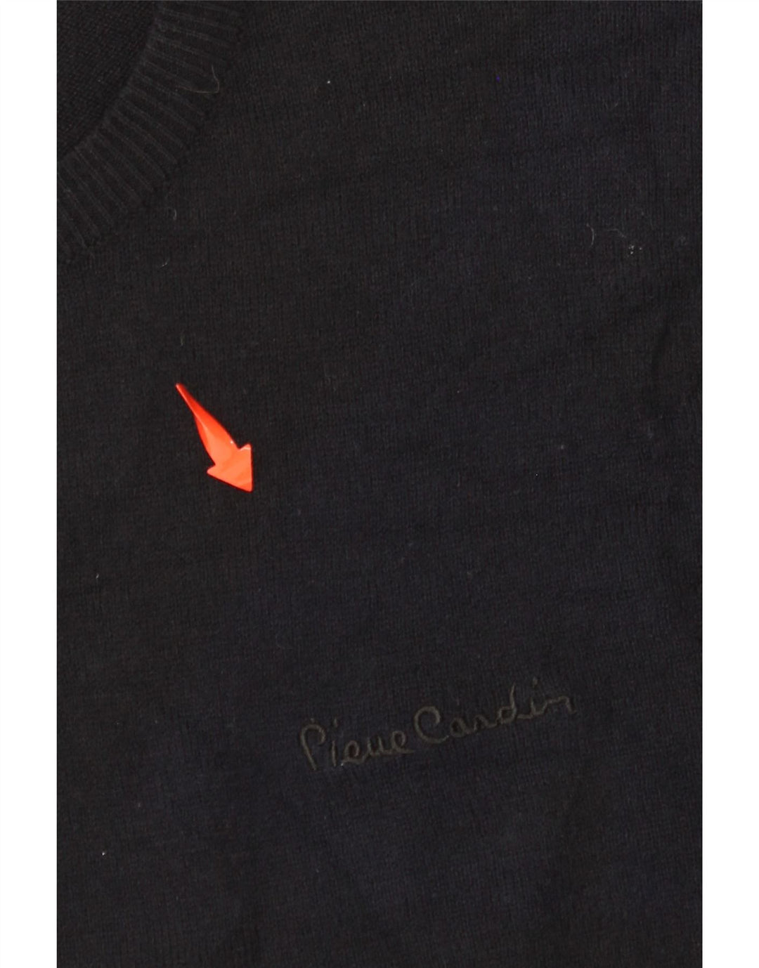 Мужской джемпер с круглым вырезом PIERRE CARDIN, маленький черный акрил