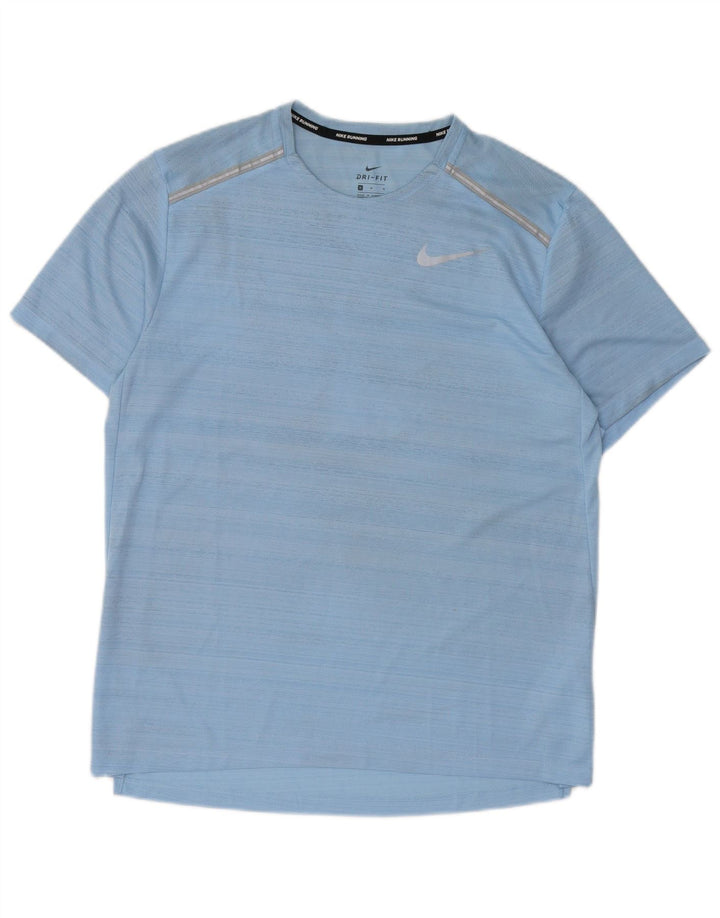 Мужская футболка Nike Dri Fit, средний синий полиэстер