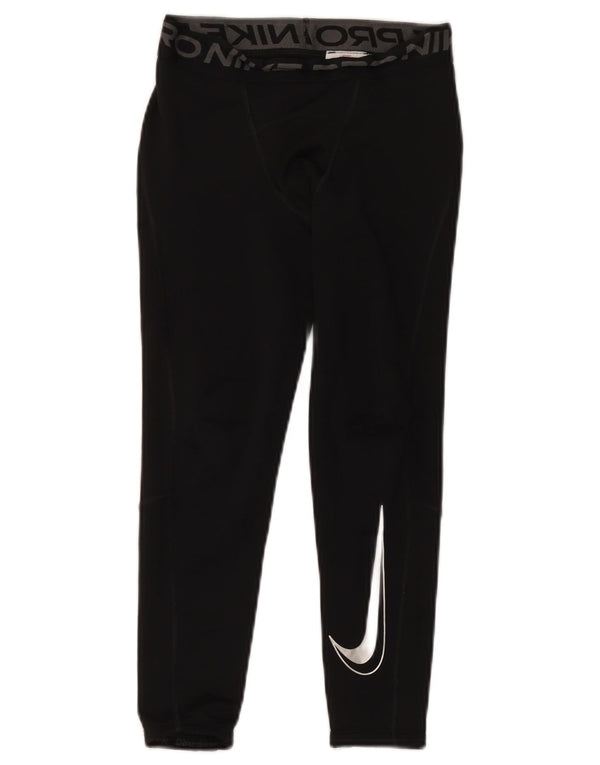 Леггинсы с рисунком Nike для мальчиков Dri Fit, 8–9 лет, маленькие черные, полиэстер