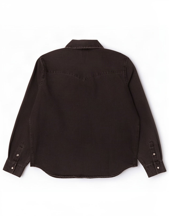 Женская джинсовая рубашка Levi's UK 18 XL, черный хлопок