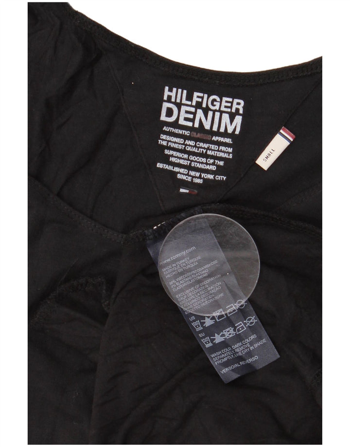 Женское базовое платье без рукавов Tommy Hilfiger UK 10 маленькое черное из вискозы