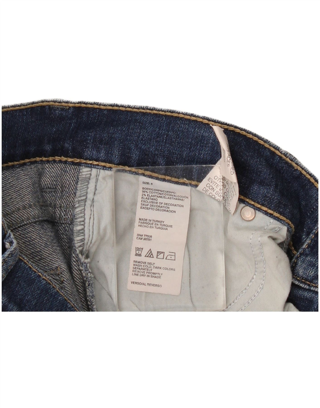 Женские джинсы Tommy Hilfiger Bootcut US 6 Medium W30 L33 Синие хлопковые