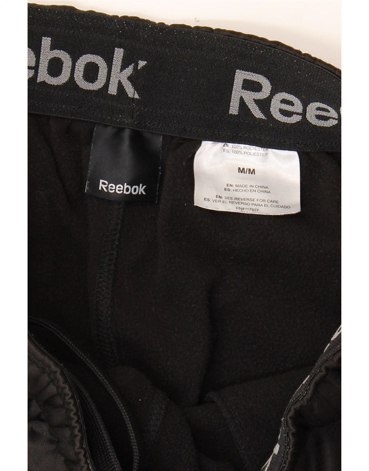 REEBOK Mens Cargo Tracksuit Trousers Medium Black Polyester Vintage Reebok and Second-Hand Reebok from Messina Hembry 