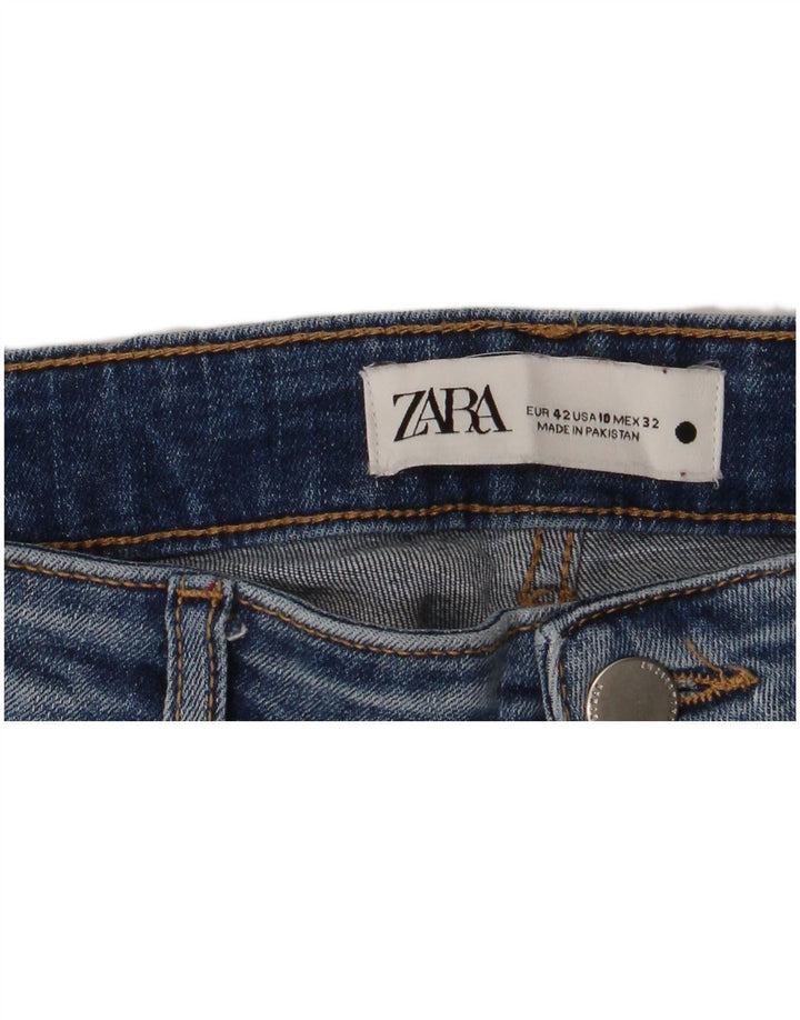 Женские узкие джинсы ZARA EU 42, большие W32 L28, синие