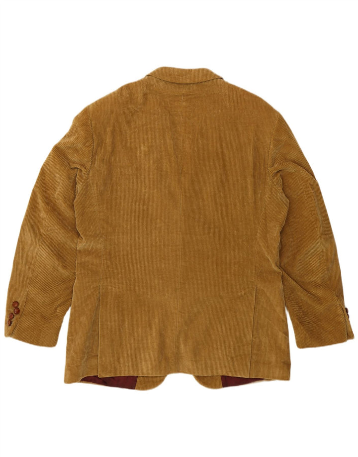 Мужской вельветовый пиджак Gant с 3 пуговицами IT 50, большой, бежевый, хлопок