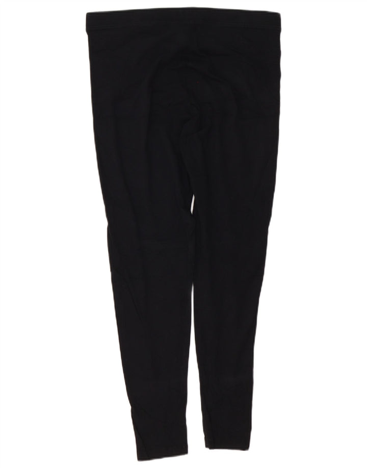 Женские леггинсы MARKS & SPENCER UK 14, большие черные, хлопковые