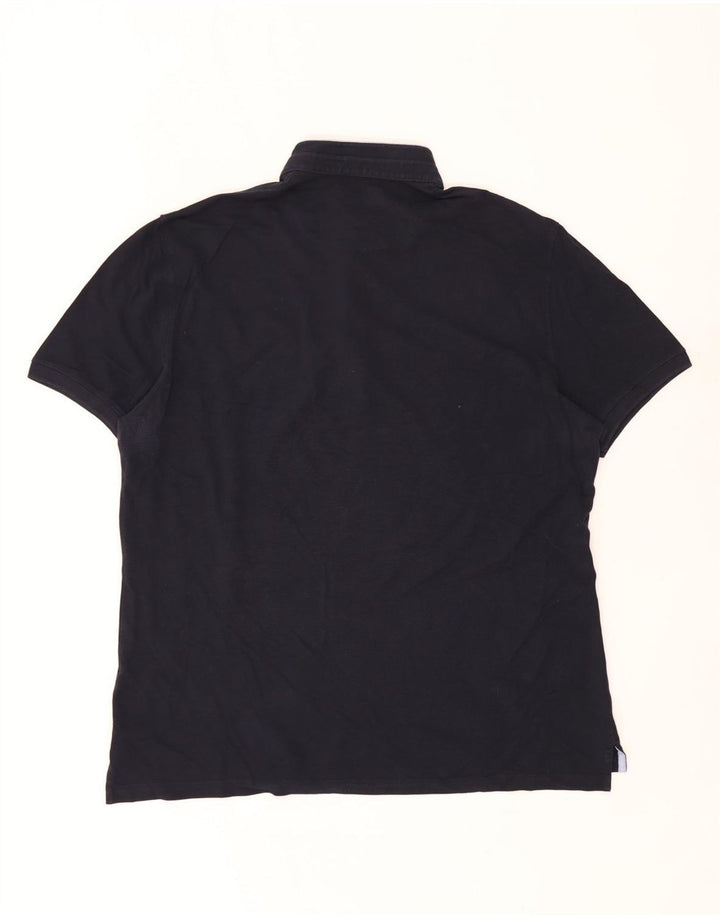 Мужская рубашка-поло Massimo Dutti 2XL темно-синяя