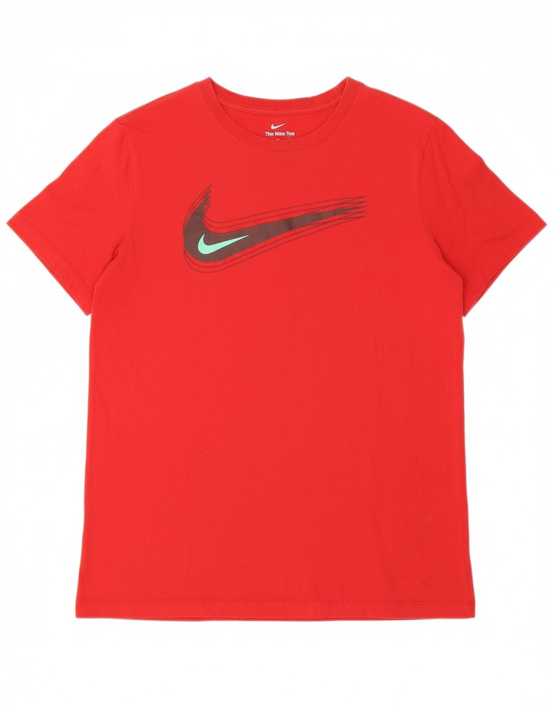 NIKE Mens Graphic T-Shirt Top Medium Red Cotton Vintage Nike and Second-Hand Nike from Messina Hembry 