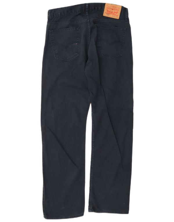 Мужские прямые повседневные брюки Levi's 514 W34 L32 темно-синие, хлопок