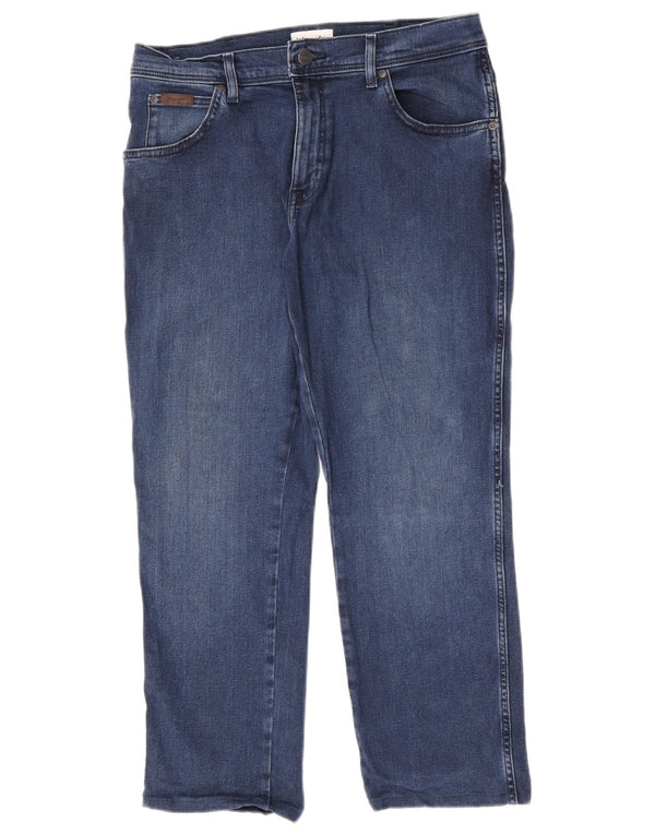 Мужские джинсы Wrangler Texas Slim W32 L26, темно-синий хлопок