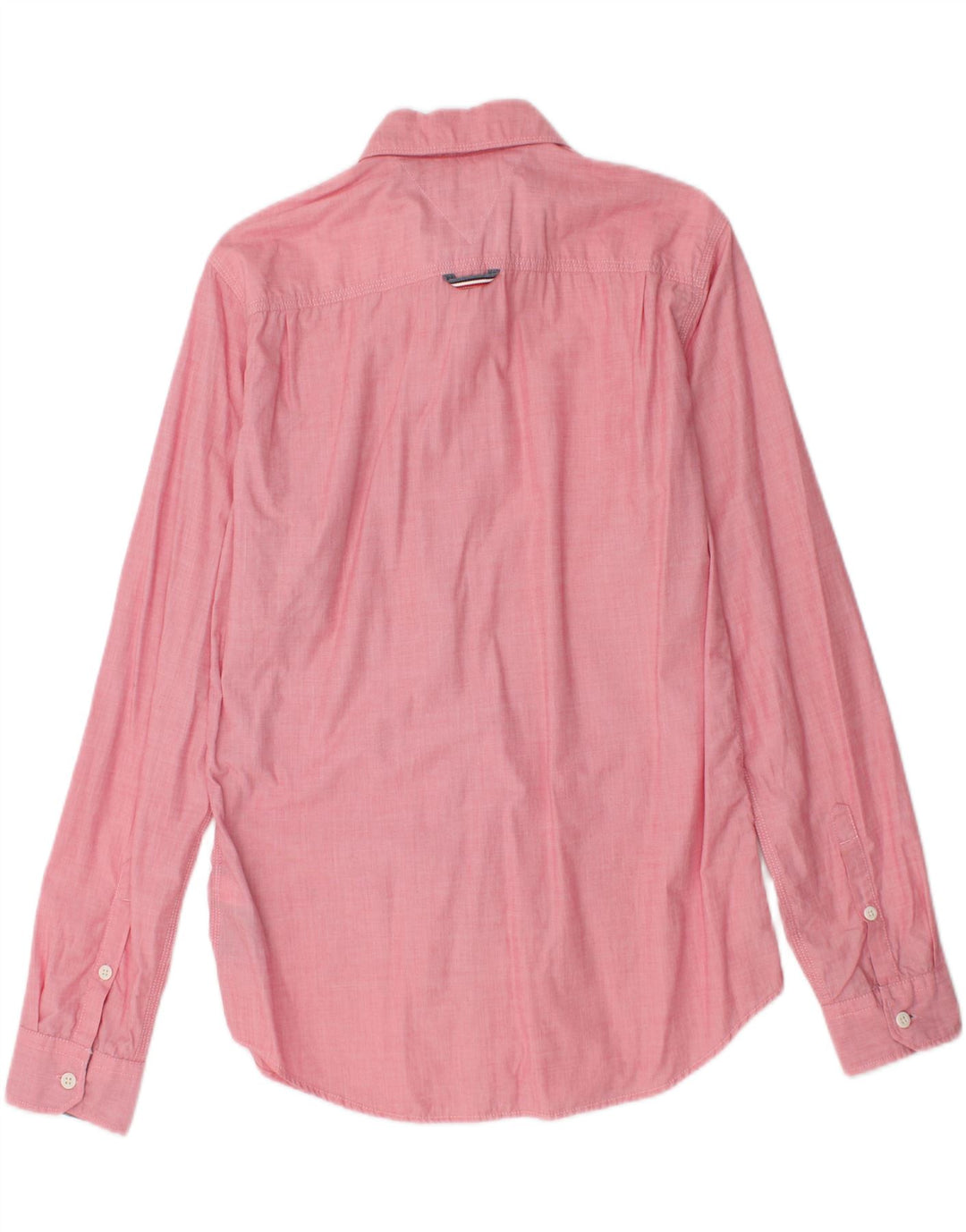 TOMMY HILFIGER Mens Shirt Medium Pink Cotton