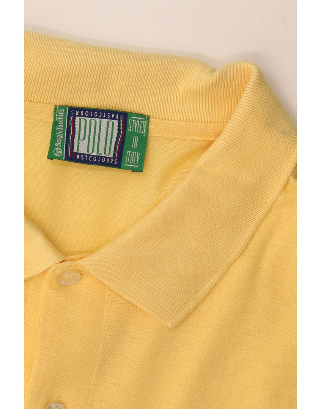 Мужская рубашка поло SERGIO TACCHINI среднего желтого цвета