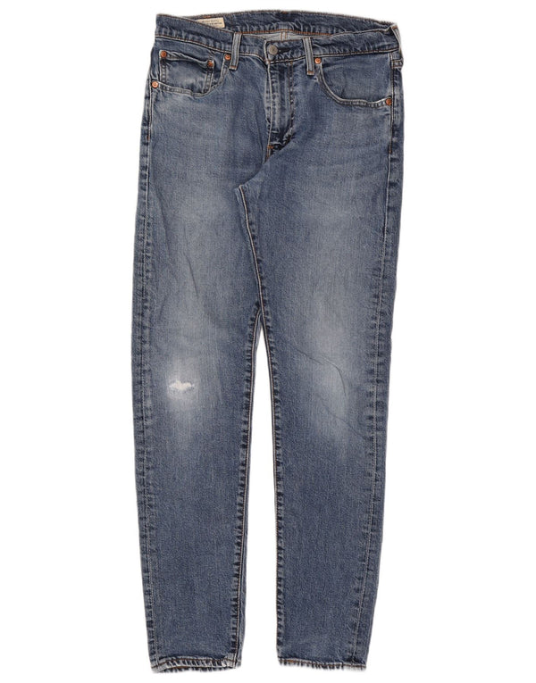 Мужские зауженные зауженные джинсы Levi's 512 W32 L32 синие, хлопок