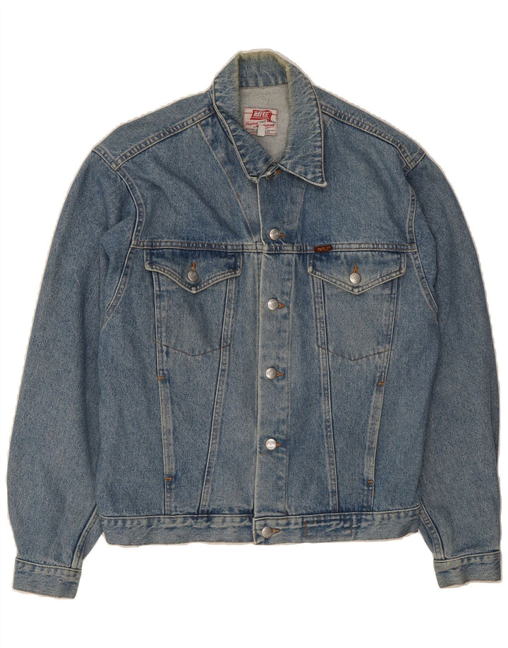 RIFLE Mens Denim Jacket UK 38 Medium Blue Vintage Rifle and Second-Hand Rifle from Messina Hembry 