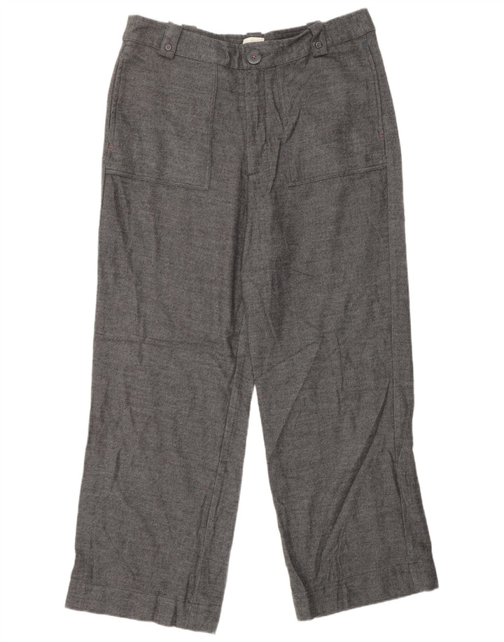 Женские прямые повседневные брюки WHITE STUFF UK 16, большие W34 L29, серые