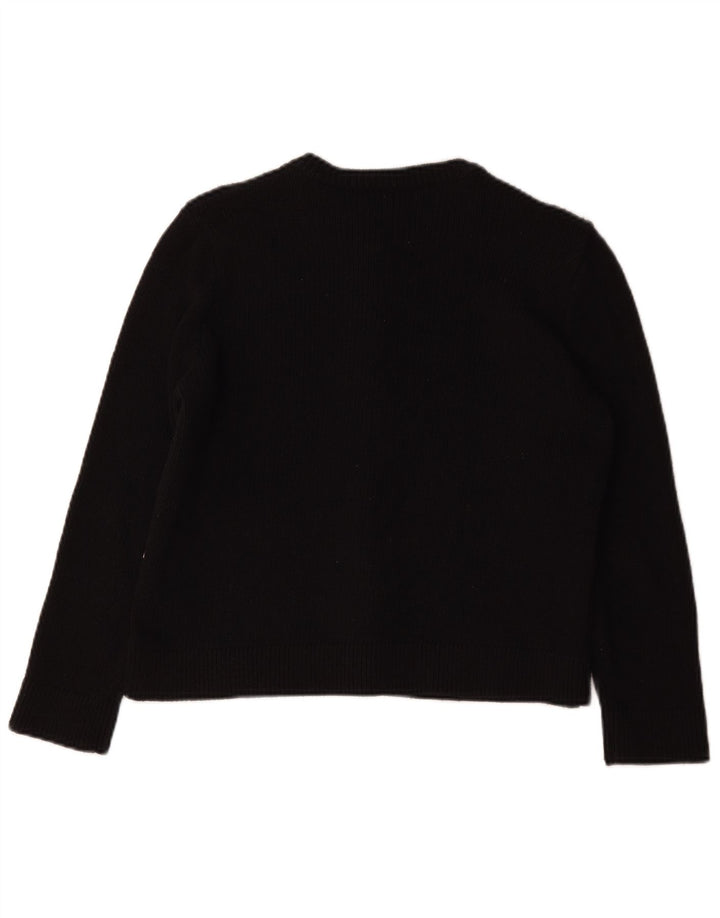 Женский кардиган Zara UK 14, средний черный полиэстер