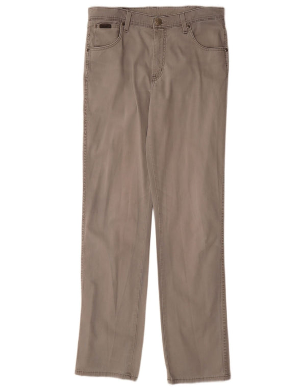 Мужские прямые джинсы Wrangler Texas Stretch W33 L34, серый хлопок