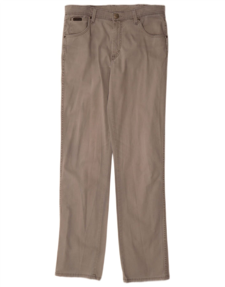 Мужские прямые джинсы Wrangler Texas Stretch W33 L34, серый хлопок