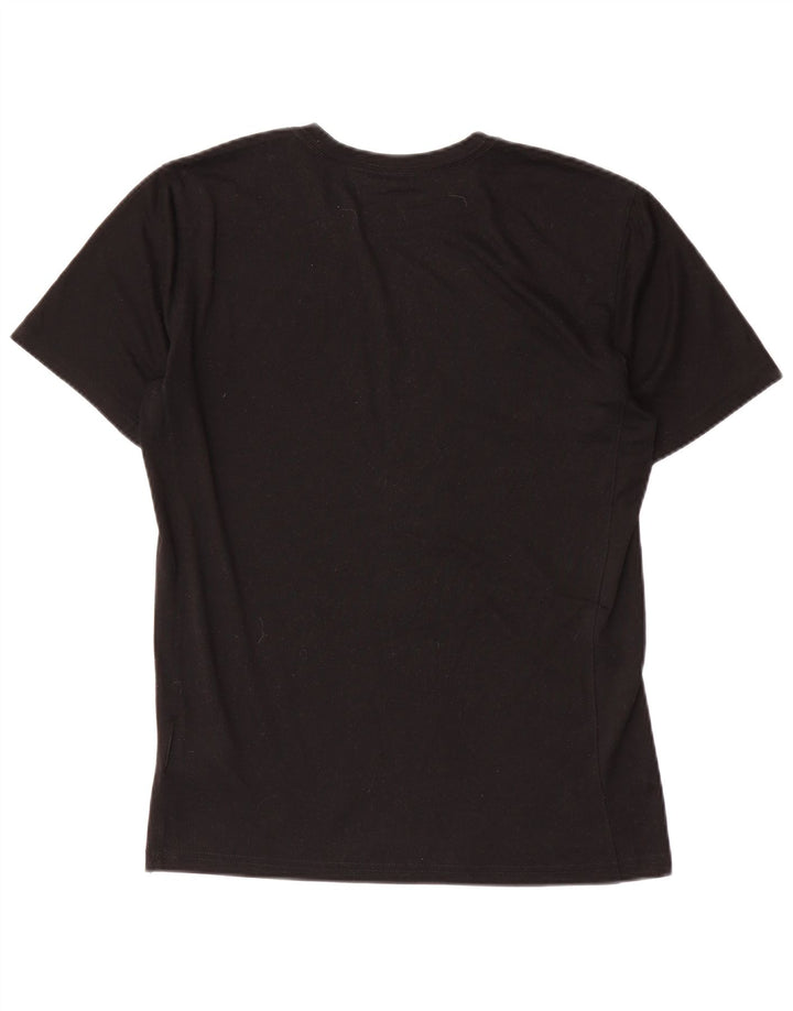 Мужская футболка Nike Dri Fit с графическим рисунком, маленький черный полиэстер