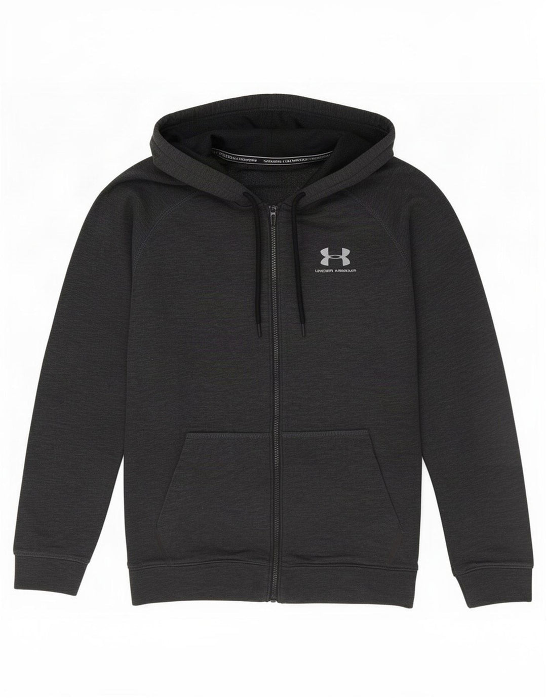 Мужской свитер с капюшоном на молнии Under Armour, хлопок среднего серого цвета