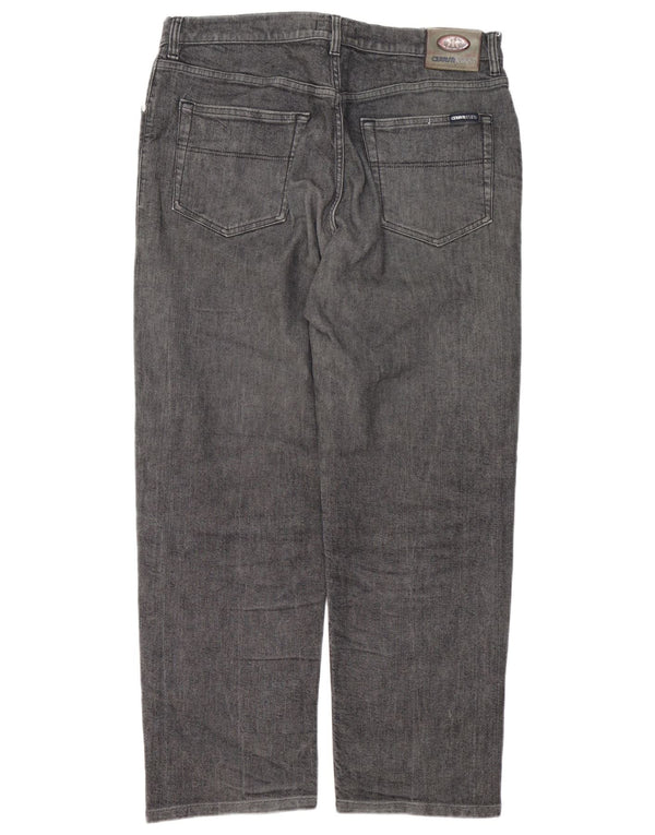 Мужские прямые джинсы Cerruti 1881 W36 L28 серые, хлопок