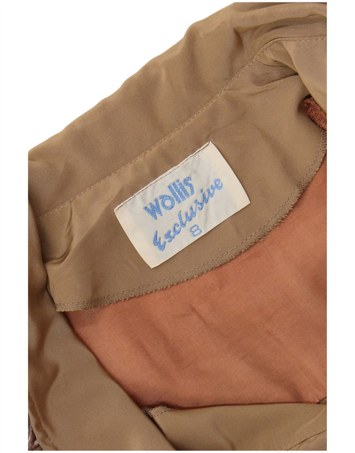 Женское платье макси с длинным рукавом WALLIS, США 8, средний бежевый