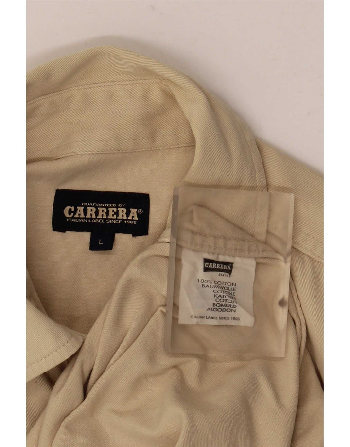 Мужская рубашка Carrera, большая бежевая, хлопок