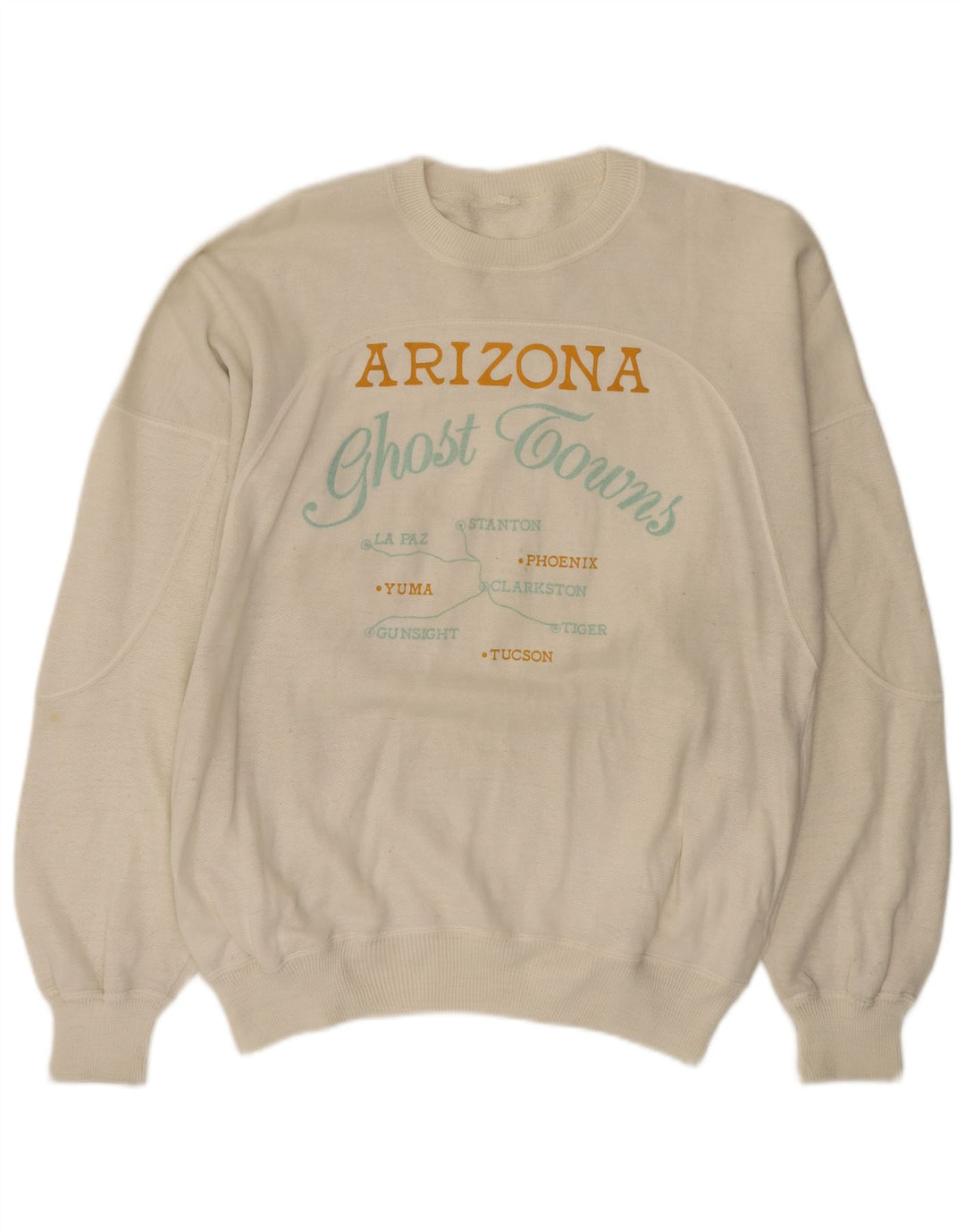 Мужской свитшот с рисунком Arizona, большой белый