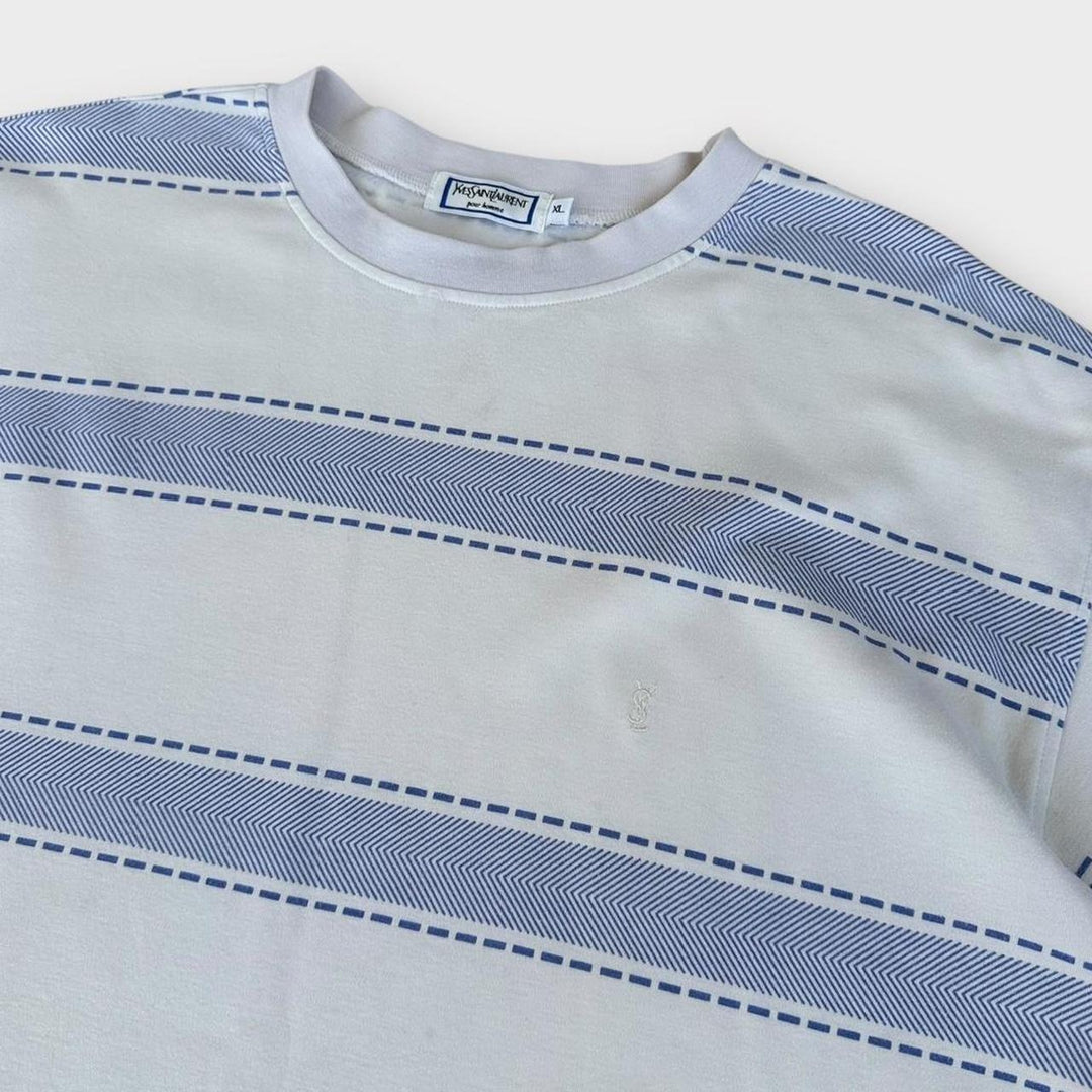 Винтажная футболка с рисунком YSL - XL