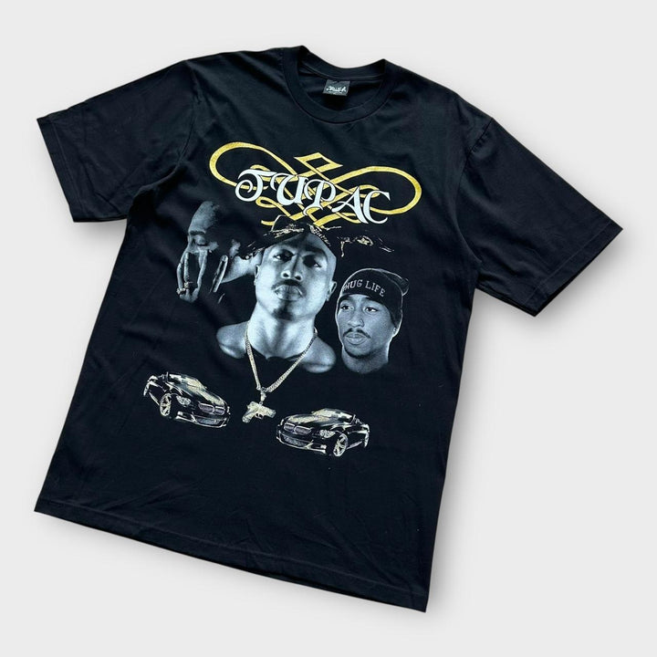 Футболка Y2K Tupac в стиле хип-хоп — XL