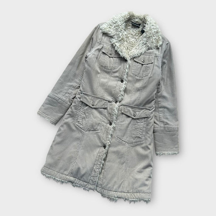 Джинсовая куртка DKNY Афган - женская средняя