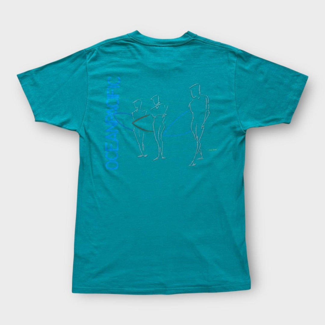 Винтажная футболка с рисунком Ocean Pacific, большая