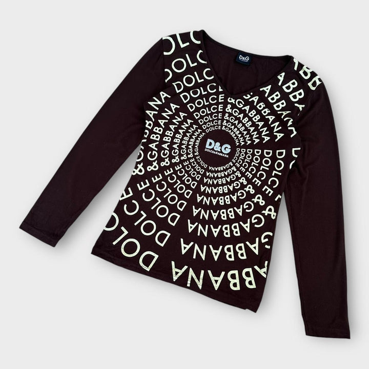 Топ D&G Y2K КОРИЧНЕВЫЙ - женский большой