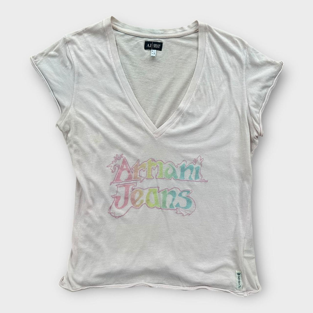 Винтажный джинсовый топ Y2K Armani — GB12
